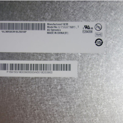 G156XTN01.1 le panneau RVB 1366x768 WXGA 100PPI LVDS d'affichage à cristaux liquides de 15,6 pouces a entré