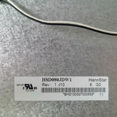 HSD080JDW1-J10 8,0 écran industriel d'affichage à cristaux liquides du panneau d'affichage 800*480 d'affichage à cristaux liquides de pouce