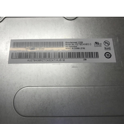 Connecteur mâle du quadruple HD 108PPI 70 de l'écran 2560x1440 d'ordinateur portable d'affichage à cristaux liquides d'AUO M270DAN03.0