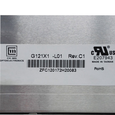 module G121X1-L01 1024*768 de l'affichage à cristaux liquides 12.1inch approprié à l'affichage industriel