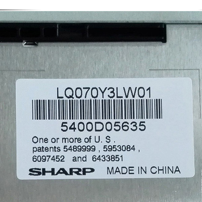LQ070Y3LW01 écran de TFT LCD de 7,0 pouces RVB 800x480 pour l'équipement industriel