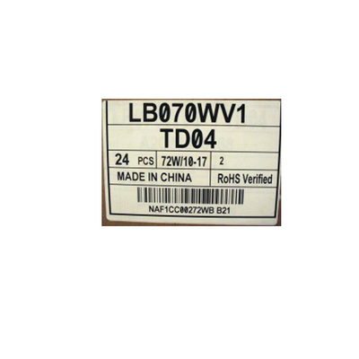 LB070WV1-TD04 Écran d'affichage LCD original de 7,0 pouces pour la navigation GPS de voiture