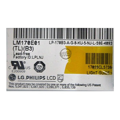 LM170E01-TLB3 Panneau LCD de 17,0 pouces 1280*1024 Affichage LCD