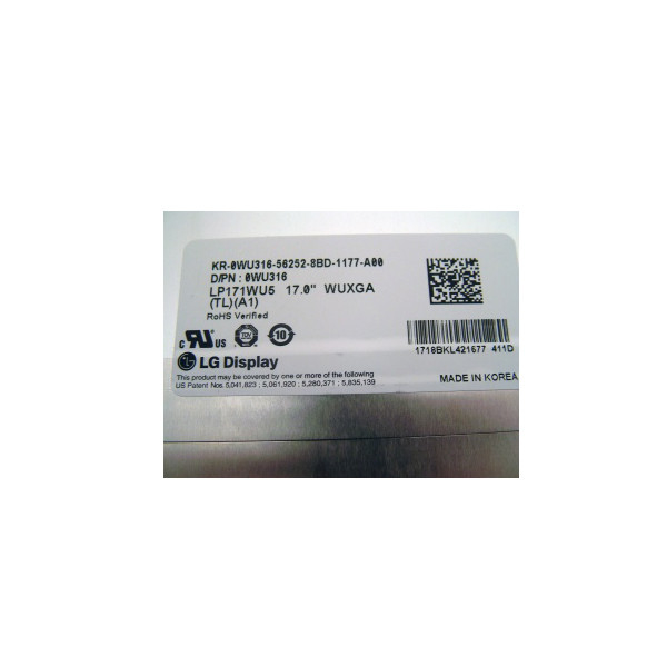 LP171WU5-TLA1 60Hz 17,1 pouces écran LCD pour ordinateur portable 1920*1200 Panneau LCD LVDS