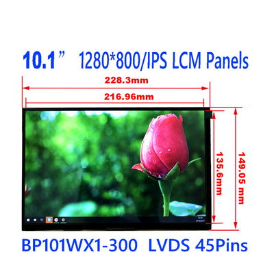 Bon prix BOE 10,1 PIN BP101WX1-300 RVB 1280x800 WXGA 149PPI de l'écran 45 d'affichage à cristaux liquides de pouce en ligne