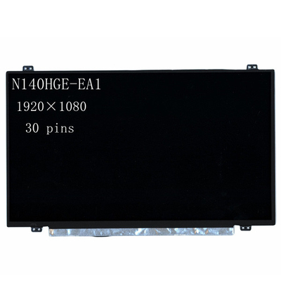 Bon prix Panneau d'affichage d'affichage à cristaux liquides de N140HGE-EA1 FHD goupilles minces 262K 60% NTSC de 14,0 pouces 30 en ligne