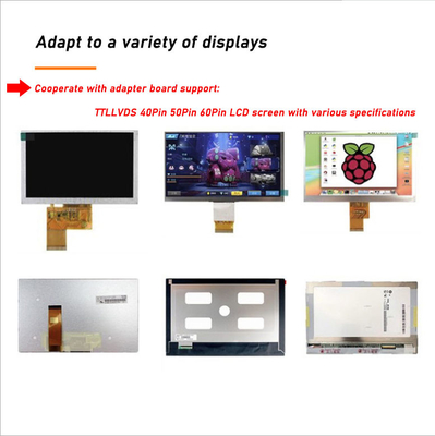 Bon prix Conducteur Board 800x480 IPS d'affichage à cristaux liquides de Pin de HDMI VGA poids du commerce 50 en ligne