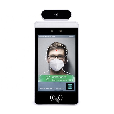 Bon prix Dispositif facial fixé au mur de reconnaissance de 8 pouces, dispositif de mesure de température corporelle 1.5GHZ en ligne