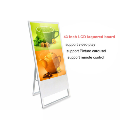 Plancher portatif tenant le Signage de Digital 43 pouces pour le café